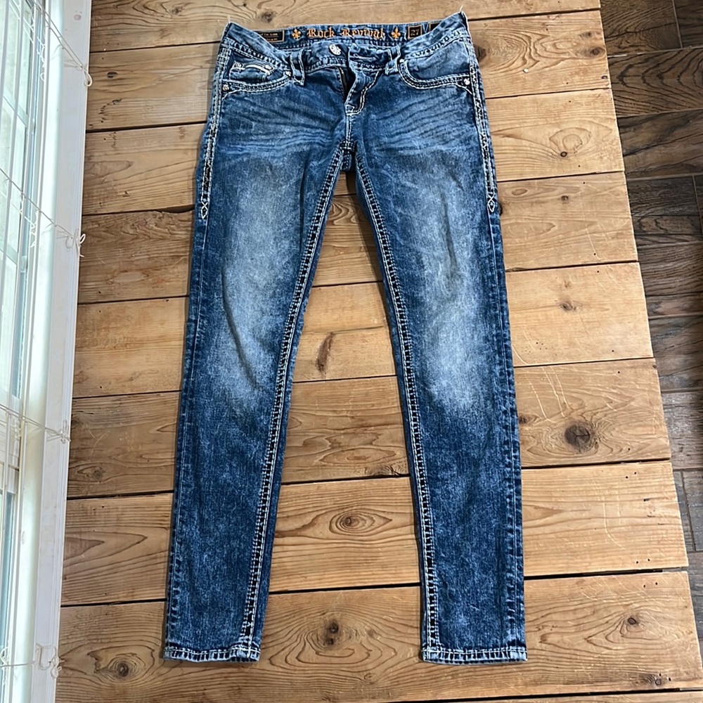Rock revival , Indi ankle skinny beautiful stitching
